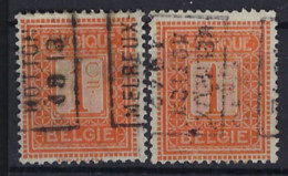 PELLENS Cijfer Nr. 108 Voorafgestempeld Nr. 2165 A + B  MELREUX - HOTTON 1913   ; Staat Zie Scan ! - Roulettes 1910-19