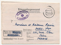 KRIEGSGEFANGENENPOST - Correspondance De P.G. Depuis Le Stalag IV D - Censeur 9 - 1943 - Guerra De 1939-45
