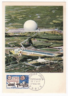 Carte Du Premier Jour 1965 Pleumeur Bodou Côtes D'Armor Bretagne Union Internationale Des Télécommunications - Pleumeur-Bodou