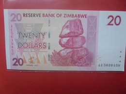 ZIMBABWE 20 $ Peu Circuler/Neuf (B.23) - Zimbabwe