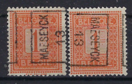 PELLENS Type Cijfer Nr. 108 Voorafgestempeld Nr. 2161 A  + B  MAESEYCK 13 In Goede Staat , Zie Ook Scan ! - Roulettes 1910-19