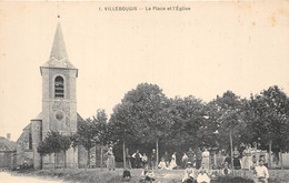 89-VILLEBOUGIS- LA PLACE ET L'EGLISE - Villebougis