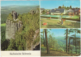 Hinterhermsdorf: Schrammsteinaussicht, Bad, Lindigtblick - (DDR) - 1978 - Swimmingpool/Piscine - Sebnitz