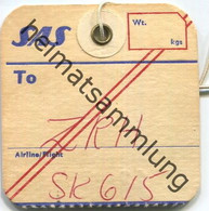 Baggage Strap Tag - Gepäckanhänger - SAS Scandinavian Airlines - Etichette Da Viaggio E Targhette