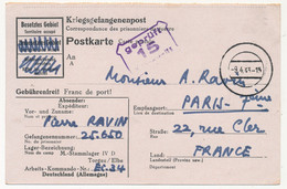 KRIEGSGEFANGENENPOST - Postkarte Depuis Stalag IV D - Censeur 15 - 1943 - Guerre De 1939-45