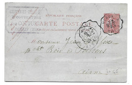 Entier Postal 1905 - 15c Semeuse No 129 (Y&T) - Obl. Convoyeur - Cartoline Precursori