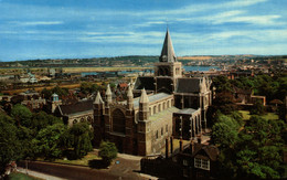 N°84904 -cpsm Rocherster Cathedrale From The Castle- - Rochester