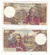 F=Billet De Banque - France - 1973 - 10F - Voltaire - 10 F 1963-1973 ''Voltaire''