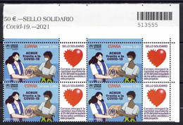 ESPAÑA 2021 ** MNH ED. 5497 ACNUR FRENTE A LA COVID-19. SELLO SOLIDARIO BL.4 - Unused Stamps