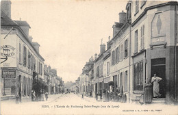 89-SENS-L'ENTREE DU FAUBOURG ST-PREGTS, RUE DE LYON - Sens