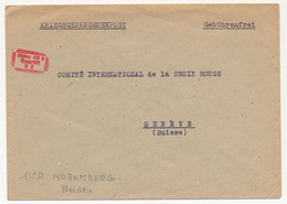 KRIEGSGEFANGENENPOST - Enveloppe Pour CICR Genève - Stalag XIII B Censeur B2 - Au Dos Griffe "Homme De Confiance" - WW II