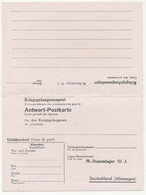 KRIEGSGEFANGENENPOST - Carte Postale Double Pour Le Stalag XI A - Neuve - 2. Weltkrieg 1939-1945