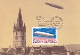 A9105- ZEPPELIN LZ 127 MAXI CARD, BUCHAREST 1979 ROMANIA USED STAMP - Zeppelins