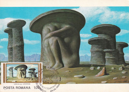 A9123- THE LEGEND - PAINTING BY SABIN BALASA, MAXIMUM CARD, BUCHAREST 1982 ROMANIA USED STAMP - Andere & Zonder Classificatie