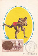 A9131- WRESTLING PLAYERS SPORT, MAGYAR POSTA USED STAMP, BUDAPEST 1965 - Lutte