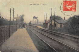 CPA 27 LE GOULET LA GARE (cpa Toilée - Other & Unclassified