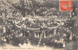 Delcampe - CPA 27 BERNAY JARDINS DE LA SOUS PREFECTURE 1903 - Bernay