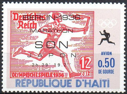 HAITI - 1969 - 1v - MNH** - Olympic Marathon Winners - Son - Japan - Berlin 1936 - Olympics Maratón Maratona - Sommer 1936: Berlin