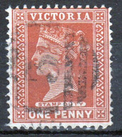 Australia 1890 Queen Victoria One Penny Stamp Duty Revenue Fiscally Cancelled In Good Condition. - Fiscale Zegels