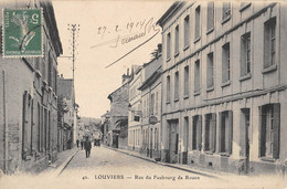 CPA 27 LOUVIERS RUE DU FAUBOURG DE ROUEN - Louviers