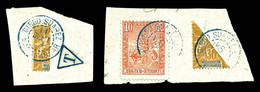 N° 80 Oblitéré 30c Brun Coupé Sur Fragment: 2 Exemplaires TB Cote 150€ - Used Stamps