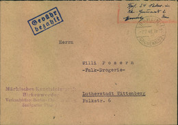 1948, Handschriftlicher, Sehr Seltener Einnahmenachweis üb. "DPf 24" Ab BERLIN-GRUNEWALD 7.7.48" - Sonstige & Ohne Zuordnung