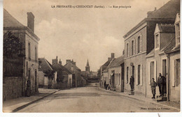 DEPT 72 / LA FRESNAYE SUR CHEDOUET - LA RUE PRINCIPALE - 1913 - La Fresnaye Sur Chédouet