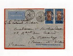 !!! DAHOMEY, LETTRE PAR AVION DE COTONOU POUR LE RAINCY DE 1936 - Covers & Documents