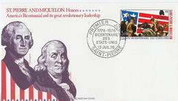 St.Pierre & Miquelon Bicentennial USA 1976 (2107) - Lettres & Documents