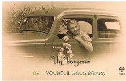 86  UN BONJOUR  DE  VOUNEUIL  SOUS  BRIARD   CPM  TBE   140 - Vouneuil Sous Biard