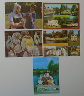 D180605 Spreewald - Blota - Schleife Slepo - Borkowy Burg  Costumes Floklore Trachten      Lot Of 5 Postcards - Burg (Spreewald)