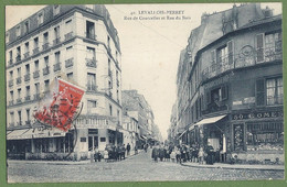 CPA - HAUTS DE SEINE - LEVALLOIS PERRET - RUE DE COURCELLE ET RUE DUBOIS - Belle Animation, Commerces - P. Marmuse / 40 - Levallois Perret