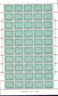 Luxembourg, Luxemburg 1946 Timbres-Taxe Feuille / Sheet 50x 10c.neuf  MNH** Michel:23 - Volledige Vellen