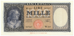 1000 LIRE ITALIA ORNATA DI PERLE MEDUSA SERIE SOSTITUTIVA W 20/03/1947 QFDS - Other & Unclassified