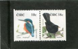 IRELAND/EIRE - 2002  BIRDS  10c + 38c PAIR SMALLER SIZE  MINT NH - Unused Stamps