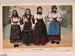 Italy Italia Sardegna Costumi Sardi Oliena Benetutti SHIPPED 1917 - Olbia