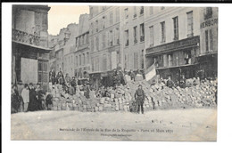 PARIS - Barricade De L'entrée De La Rue De La Roquette - 18 Mars 1871 - Altri