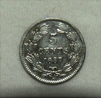 Silber/Silver Nicaragua Independence 1821, 1887 H, 5 Centavos VZ/XF - Nicaragua