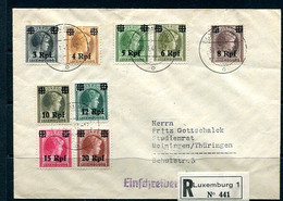 Luxembourg  German Occ. 1941 WWII Register Cover Meiningen 10758 - 1940-1944 Ocupación Alemana