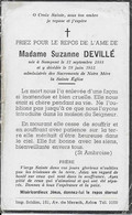 SAMPONT ..-- Mme Suzanne DEVILLE , Née En 1888 , Décédée En 1953 . Abimé !!! - Aarlen