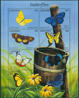 LESOTHO 2001 BUTTERFLIES SHEET OF 8** (MNH) - Papillons