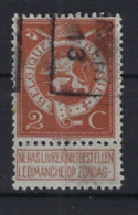 PELLENS Type Staande Leeuw Nr. 109 Voorafgestempeld Nr. 2204 B   BRECHT  13 ; Staat Zie Scan ! - Roulettes 1910-19