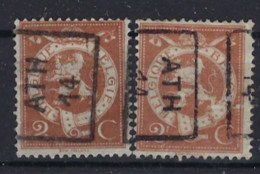 PELLENS Type Staande Leeuw Nr. 109 Voorafgestempeld Nr. 2337  A + B   ATH 14 ; Staat Zie Scan . - Roulettes 1910-19