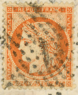 Promo 14 Decembre 1875 Ceres N°38J Variété Case 144 De Paris Pour Verdun, Etoile N°1 Et Cad Place De La Bourse - 1849-1876: Classic Period