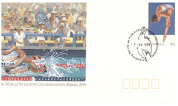 (SS )1 Australian FDC Cover - 6 World Swimming Championship 1991 - Diving - Duiken