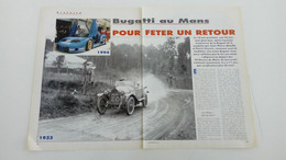 Histoire De Bugatti Au Mans - Coupure De Presse - Otros & Sin Clasificación