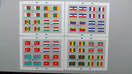 UNO-New York 348/63 Oo/ESST KB/sheet, Flaggen Der UNO-Mitgliedstaaten (I) - Oblitérés