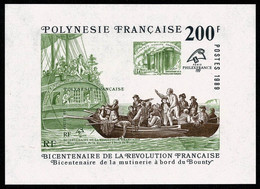 POLYNESIE Bicentenaire De La Revolution. Yvert BF 15 ** MNH - Franse Revolutie