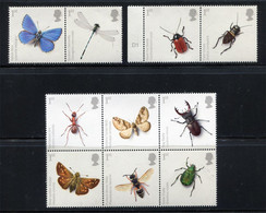 Great Britain 2008. Insects Complete Set Of 8 Stamps. MINT - Nuevos