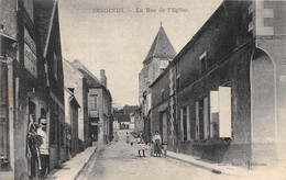 89-SERGINES- LA RUE DE L'EGLISE - Sergines